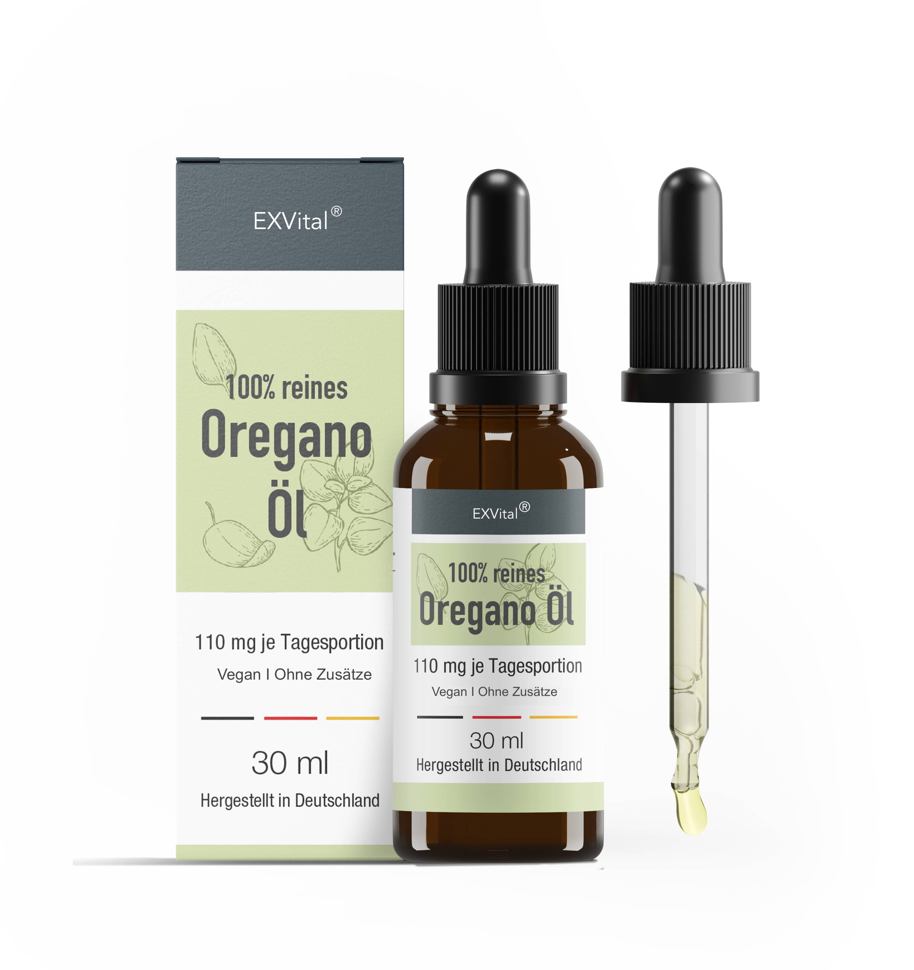 EXVital - Vente Supplément oral/vitamine - Huile d'origan avec 80 % de carvacrol