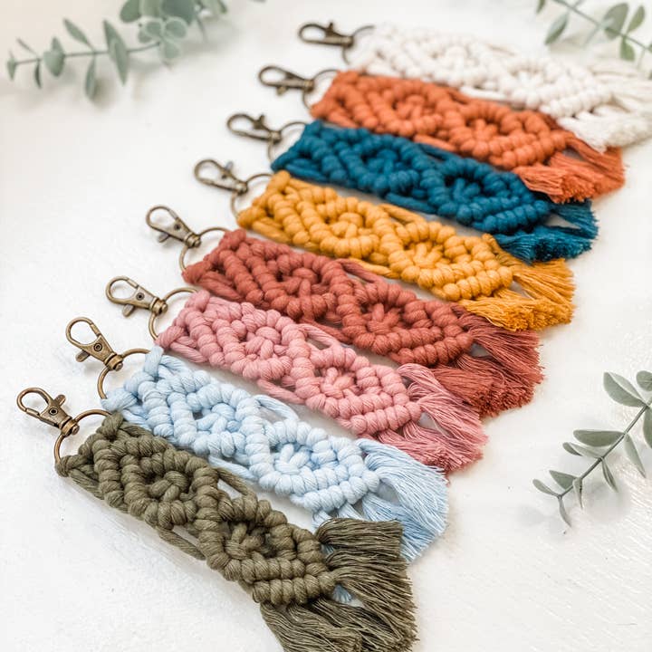 Ashley's Macrame - Wholesale Keychain - Women's - Macrame Keychains