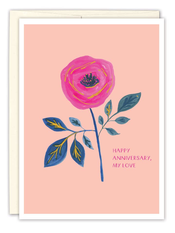 Carte d'anniversaire Rose Rose pour la vente par Biely & Shoaf
