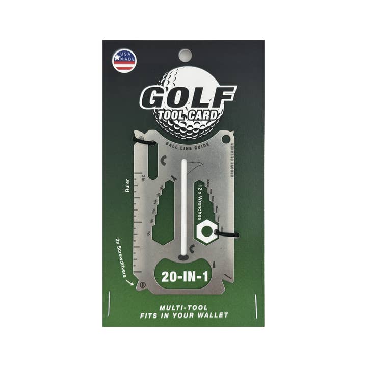 Zootility – wholesale Praktiskt verktyg – Golf 20-i-1 Kreditkort Multiverktyg