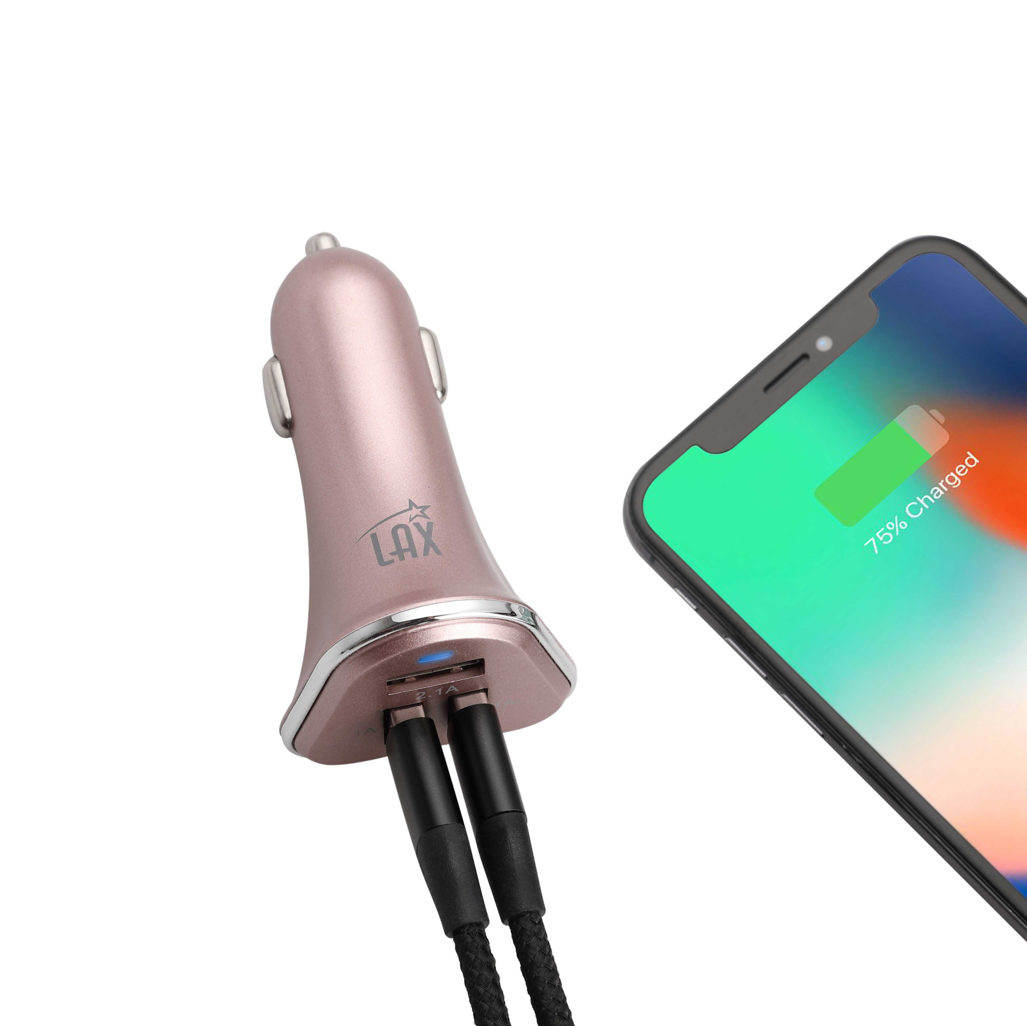 LAX Gadgets - Wholesale Portable Charger - USB 3 Ports Fast charger for Cars (Retail Packaging)26