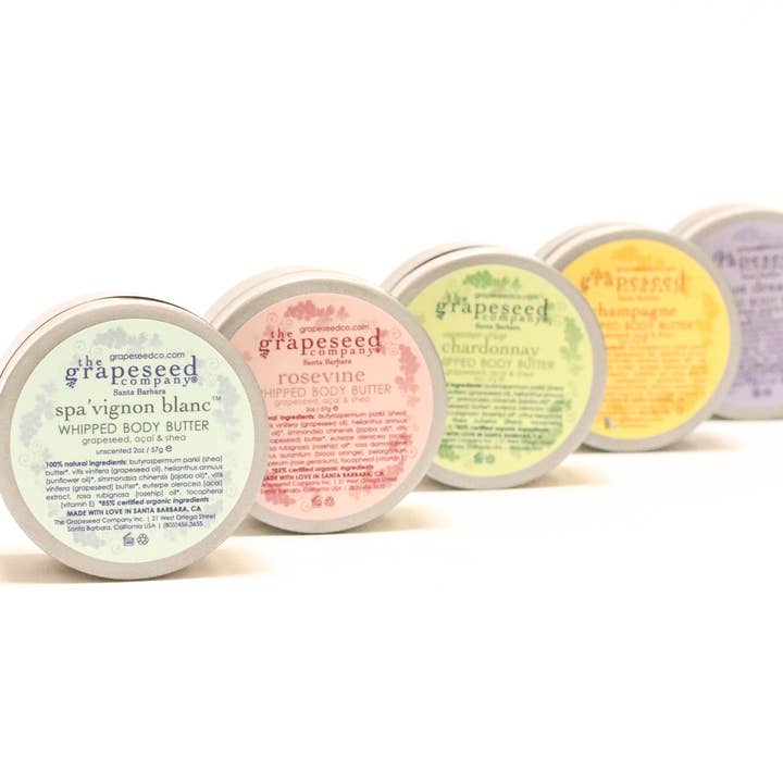 8oz Whipped Body Butter for wholesale by The Grapeseed Company