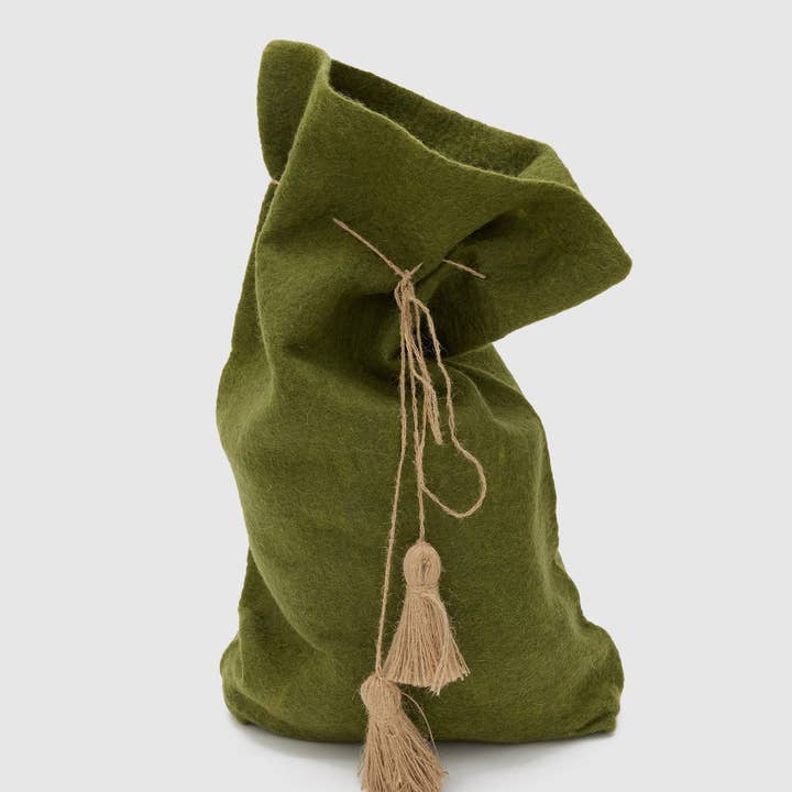 Christmas Santa Sack - Green and other Purchase Wholesale canvas santa sacks. Free Returns & Net 60 Terms on Faire trending on Faire.