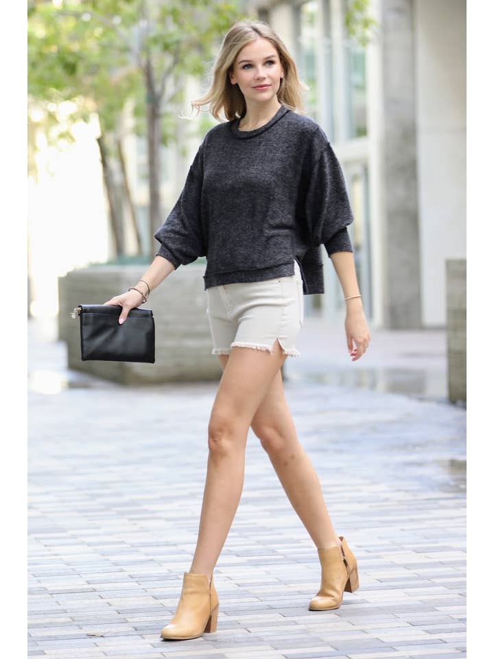 42POPS - Wholesale Knit Sweater - Women's - "...HACCI OVERSIZED EXPOSED-SEAM SWEATER