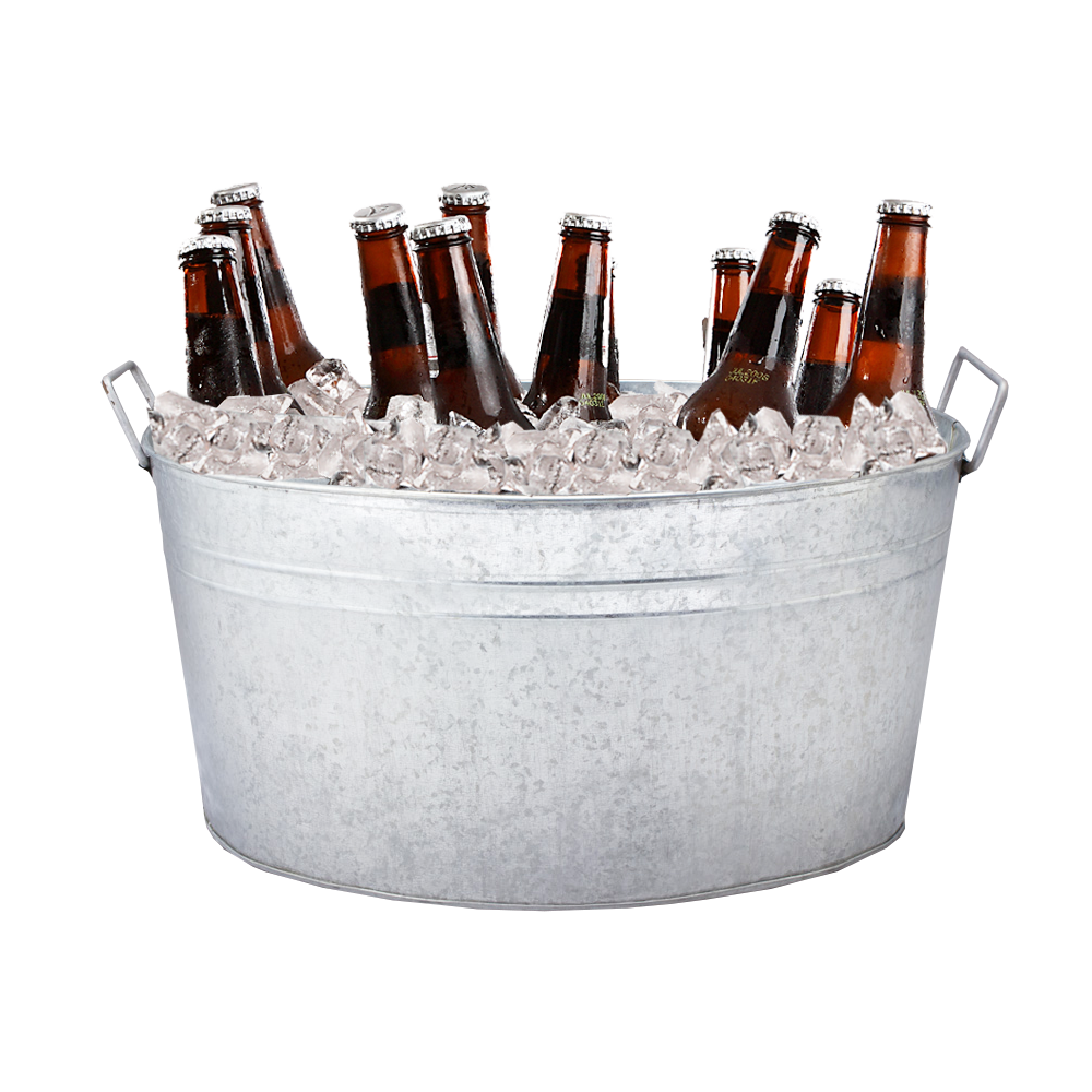 Portofino International Trading, USA - Vente Glacière/sac isotherme - Cuve à boisson galvanisée — 6 gallons0