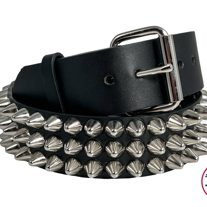 BT153-US UK77 CEINTURE CLOUTÉE EN CUIR AMÉRICAIN pour la vente par Funk Plus