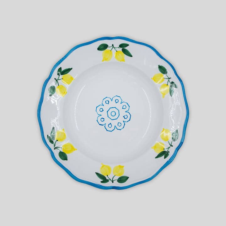 PLATO HONDO LIMONES para venta al por mayor de Cibelle