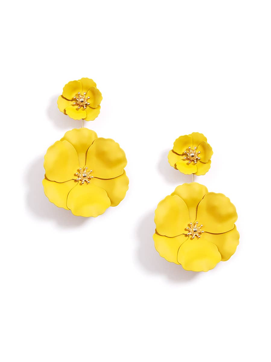 ZENZII Jewelry - Wholesale Dangle Earrings - Double Flower Drop Earring7