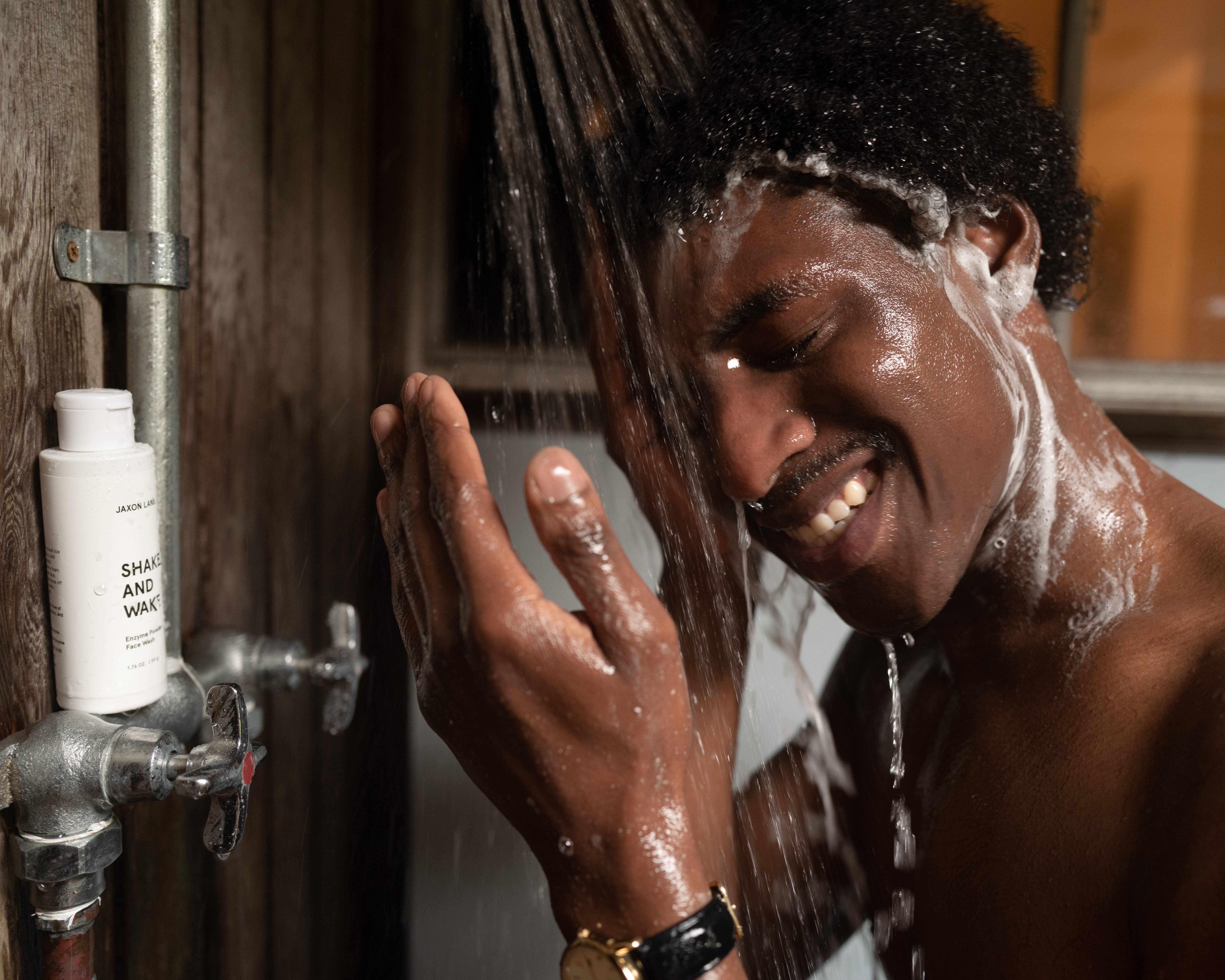 JAXON LANE - Wholesale Facial Wash - Men's - SHAKE AND WAKE Enzyme Powder Face Wash Gentle Exfoliation4