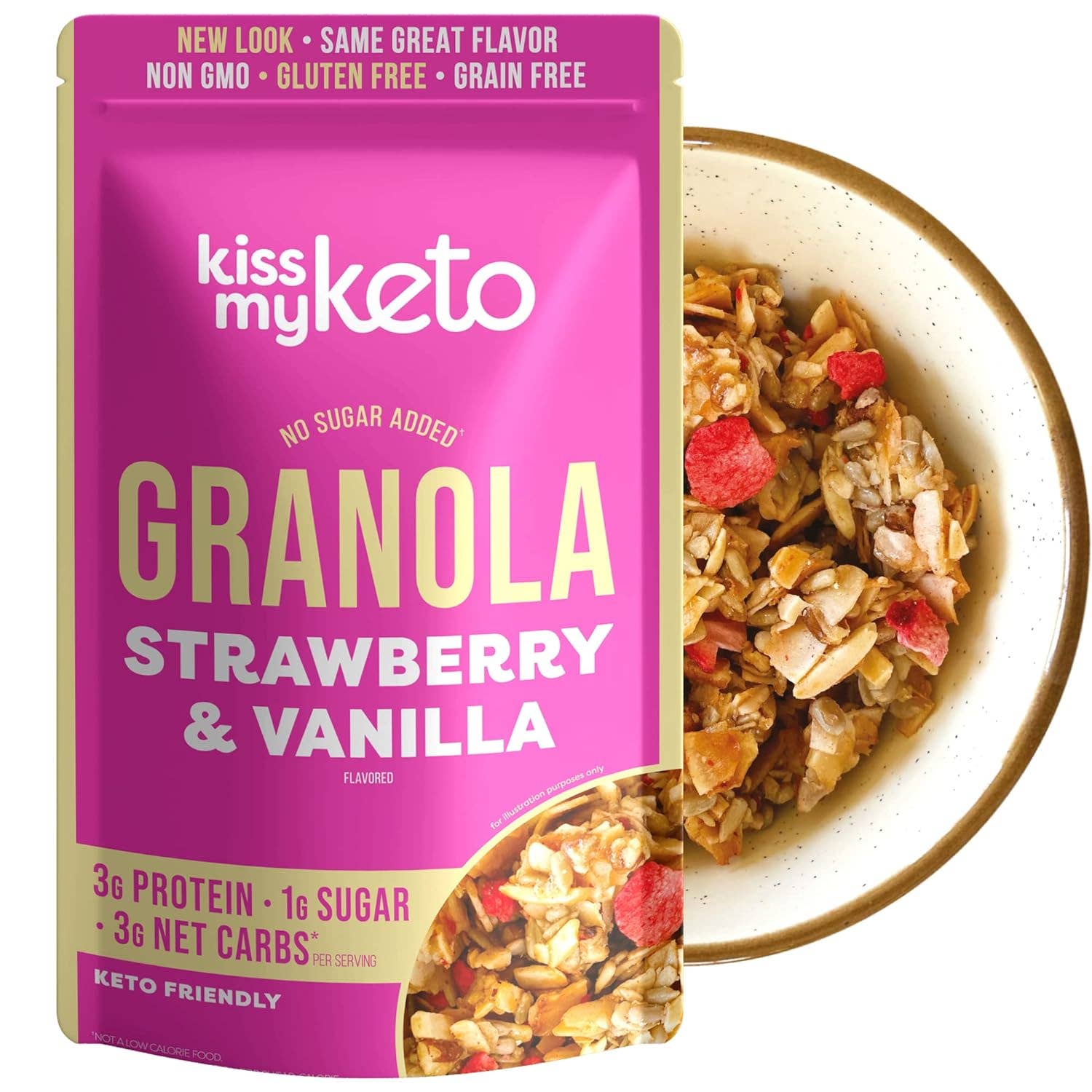 Kiss My Keto - Wholesale Granola - Granola Strawberry & Vanilla0