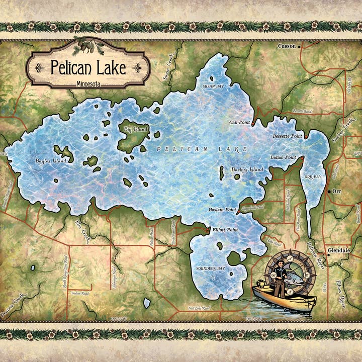 Magnet photo 4"x5,3" de n'importe quelle carte, éditions limitées disponibles. pour la vente par Great Rivers Arts