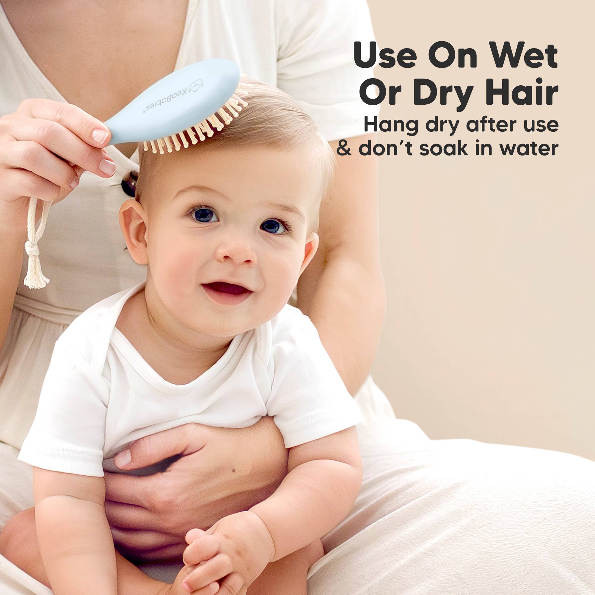 Frost KeaBabies Baby Hair Brush and Comb Set for wholesale on Faire5