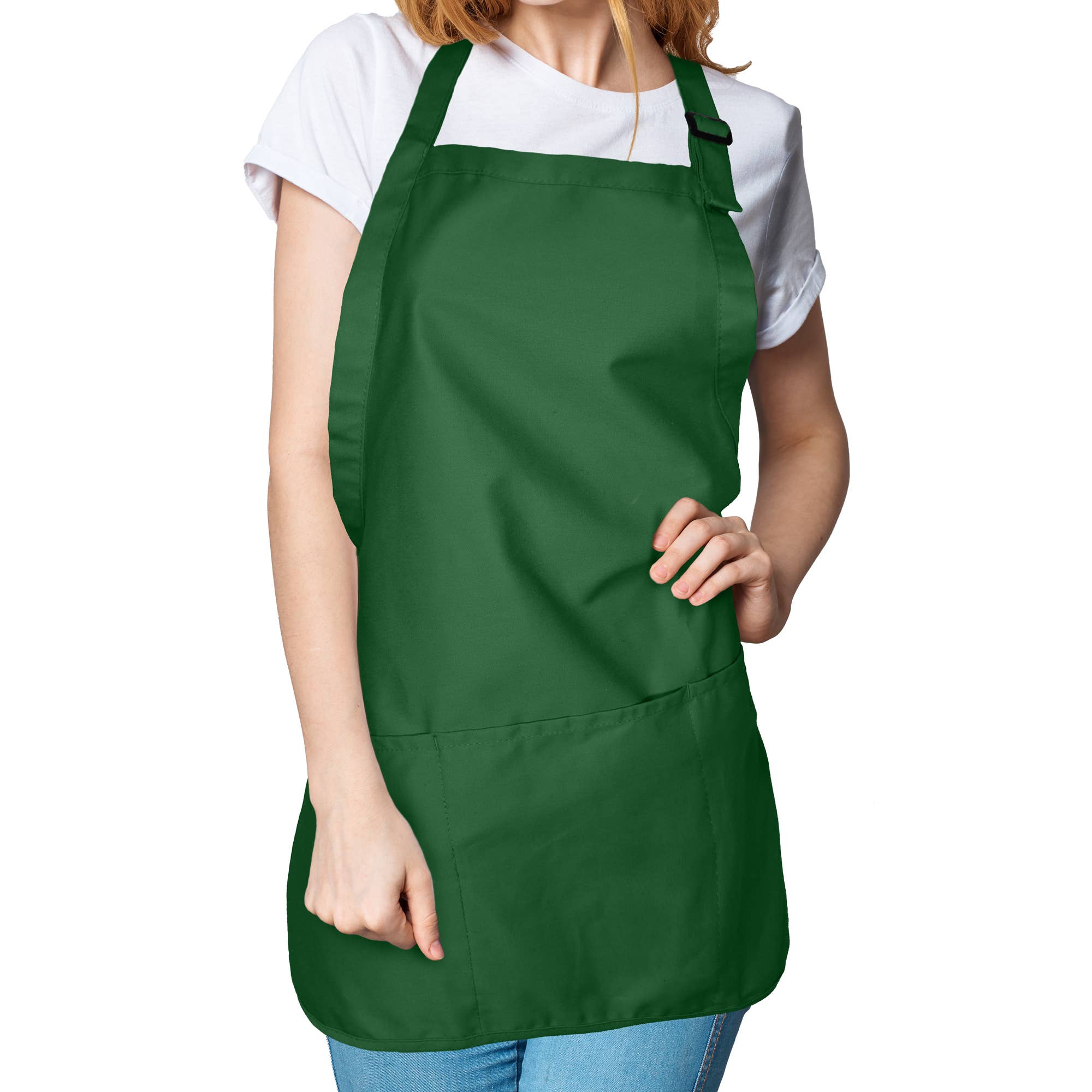 Dalix - Wholesale Apron - DALIX Apron Commercial Restaurant Bib Poly Cotton 3 Pockets11
