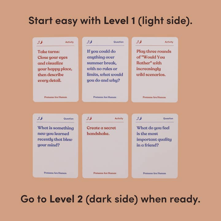 Parents Are Human | Card Games for Family, Love, & Healing - Wholesale Card Game - Preteens Are Human (Ages 11-13+)6