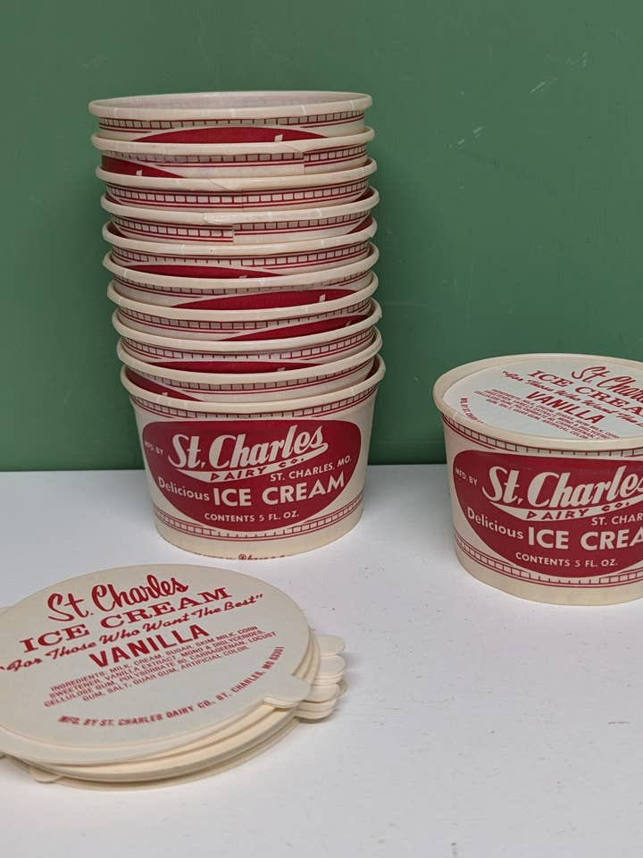 Vintage St Charles ice cream cup for wholesale by vintagegoodies
