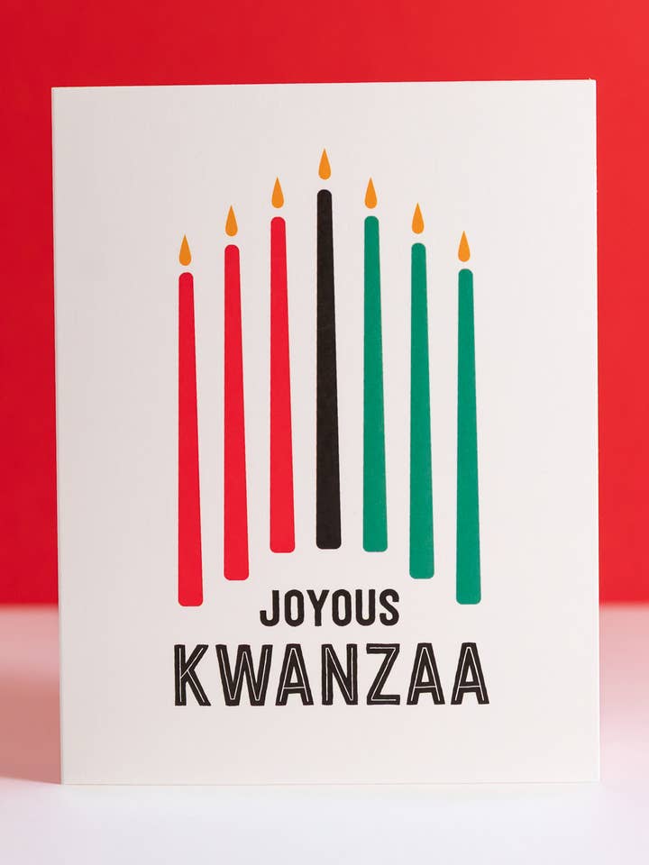 Vrolijke wenskaart voor de feestdagen in Kwanzaa voor wholesale door Graphic Anthology Greeting Cards