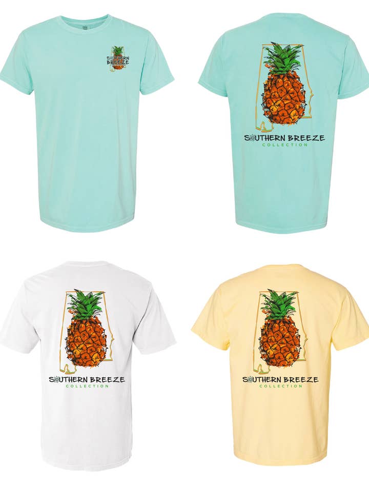 Southern Breeze Collection Pineapple for wholesale by Coastal Breeze Tees