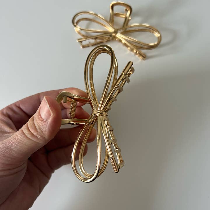 Created Mother - Vente Pince à cheveux – femme - Pince à cheveux en métal moyen en forme d'arc