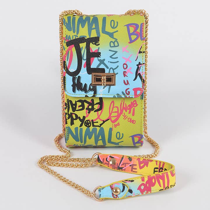 Multi Graffiti Cellphone Bag for wholesale by 3AM BY H&D ACCESSORIES