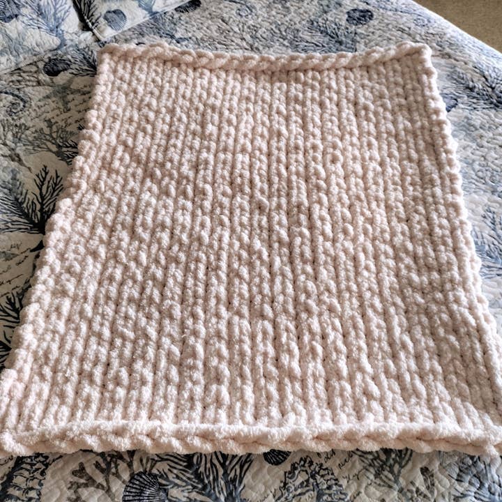 Outer Banks Treasure - Wholesale Bedding Blanket - Kids & Baby - Chunky Knit Handmade Toddler and Baby Blankets Solid Colors12