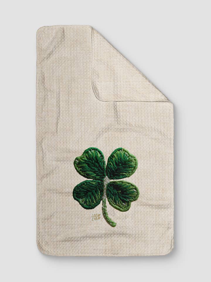 Big Embroidered Shamrock for wholesale by Loom Loom