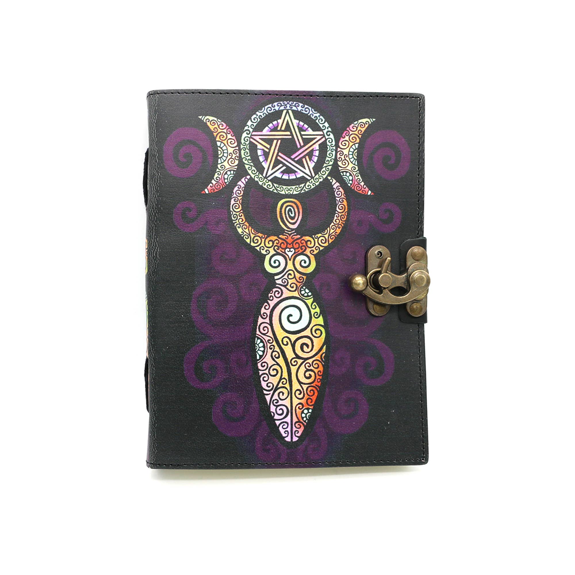 Designs by Deekay Inc. - Wholesale Journal/Diary - Celestial Goddess Blank Leather Journal (6 x 8 in.)