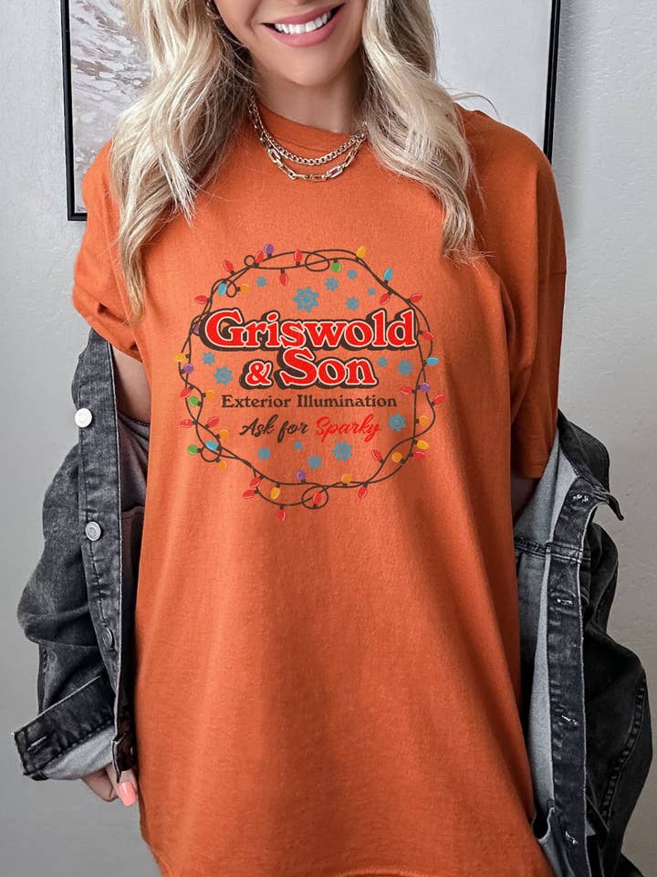 SONDO DESIGN LTD – wholesale T-shirt (graphic) – women's – Griswold And Son Shirt, Griswold Exterior Illumination Shirt3