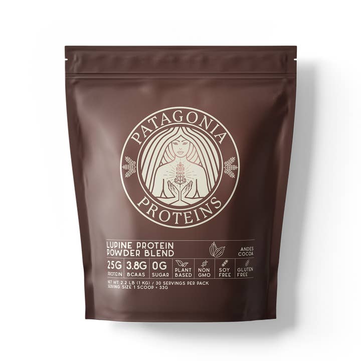 Lupine Protein Powder - Andes Cocoa (30 servings) for wholesale by Patagonia Proteins