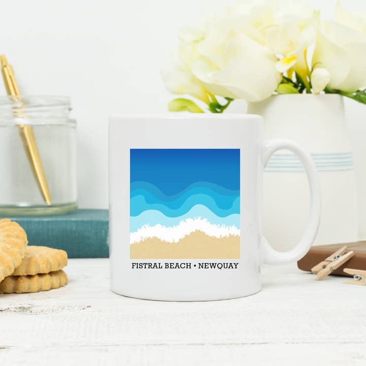 Lovetree Design – wholesale Coffee mug – Beach Waves Custom Text Mug1