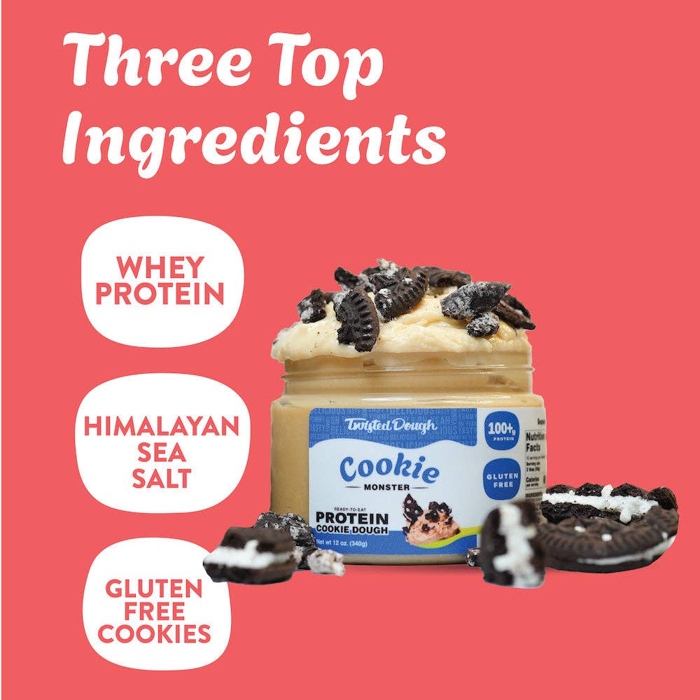 Twisted Dough - Wholesale Cookie Mix - Cookie Monster Protein Cookie Dough6