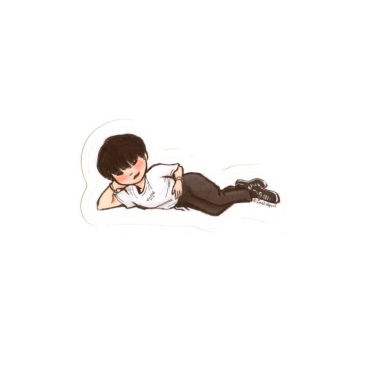 Laying Down Suga Sticker for wholesale by Le Petit Elefant