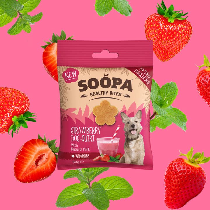 Soopa Europe - Wholesale Pet Treats - Dog - Strawberry Dog-Quiri Dog Treats