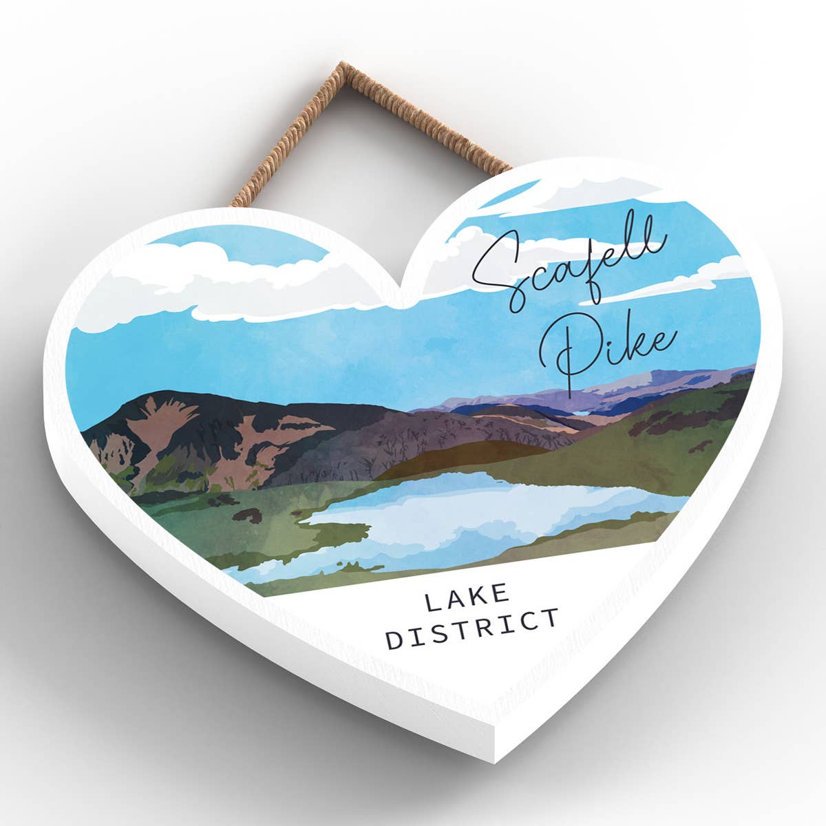 Vivid Squid Wholesale – wholesale Väggplakett – P6540 - Byggnadsställning Gädda Berg Illustration Sjödistriktet1