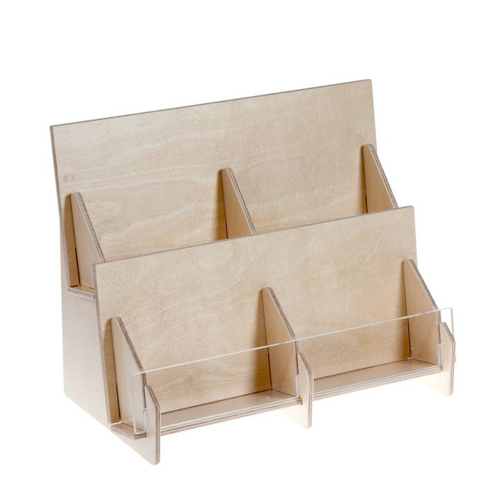 Earth Sky + Water - Wholesale Retailer Display - Paper & Novelty - #4328: 4-pkt Wooden Display (GC/SK-3000)0