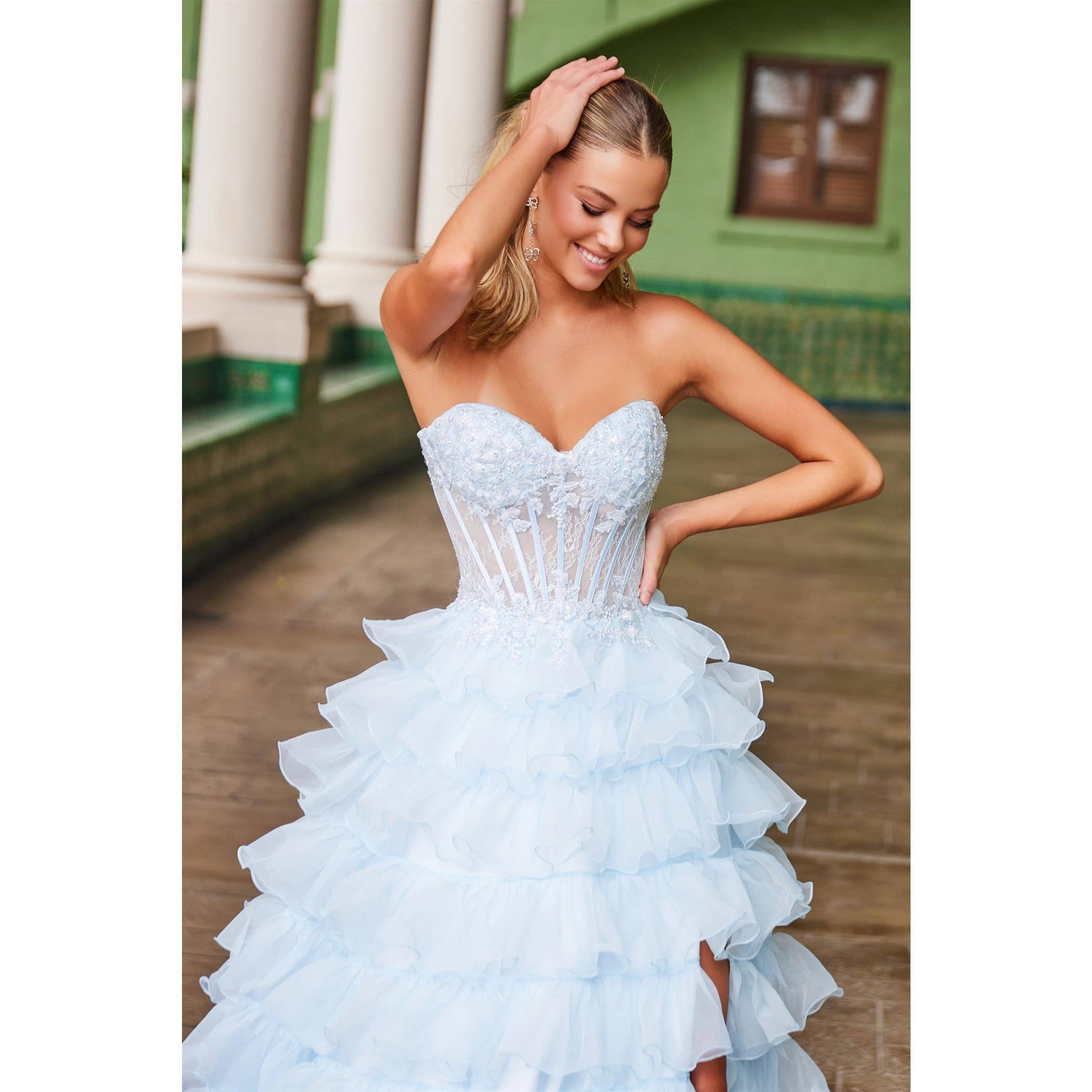 Noxanabel - Wholesale Dress - Women's - Strapless Sweetheart Top Layered Tulle Dress-R16883