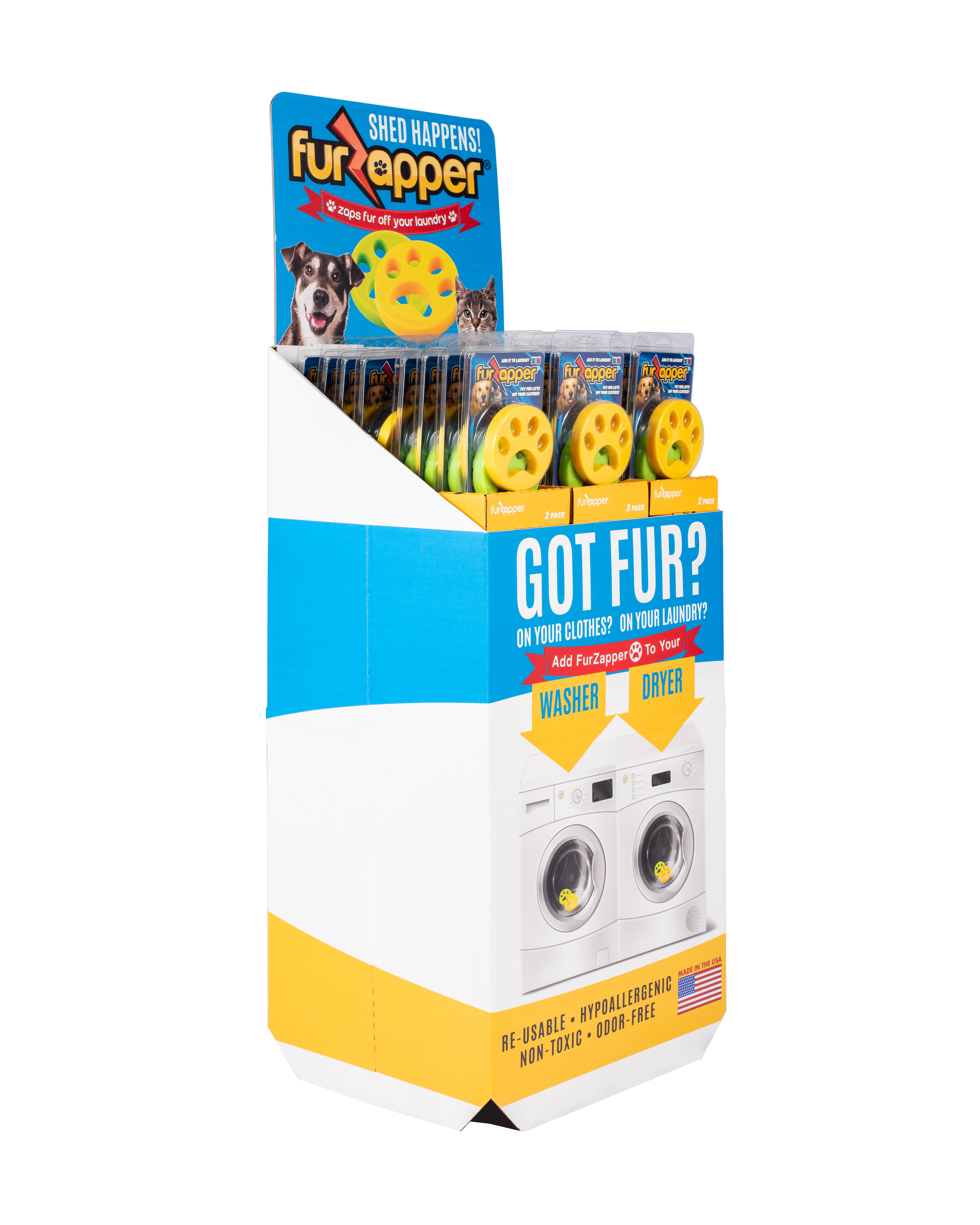 FurZapper - Wholesale Pet Grooming Aid - Dog - FurZapper Floor Display1