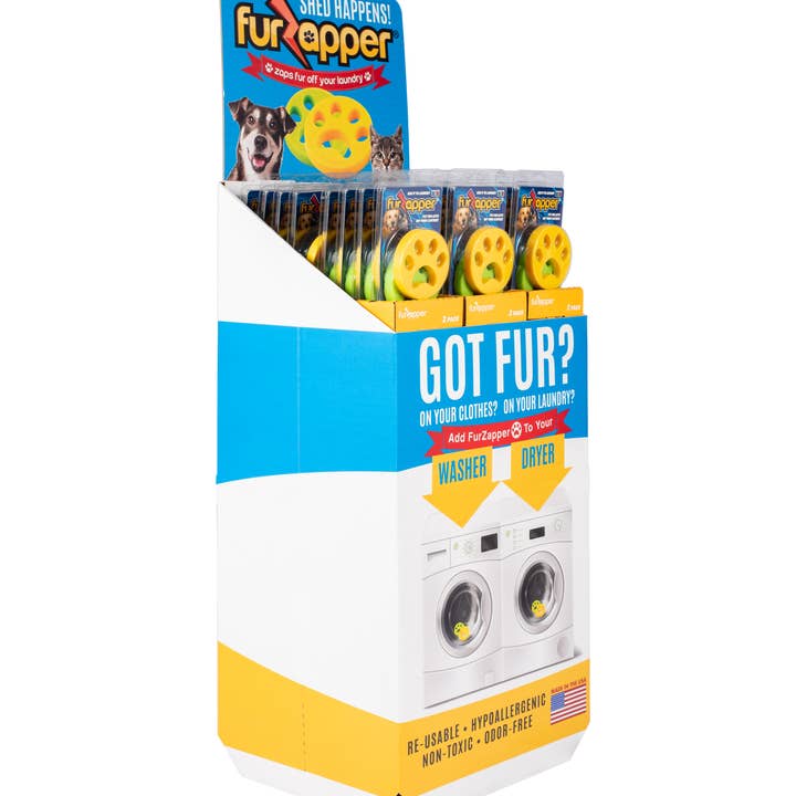 FurZapper - Wholesale Pet Grooming Aid - Dog - FurZapper Floor Display1