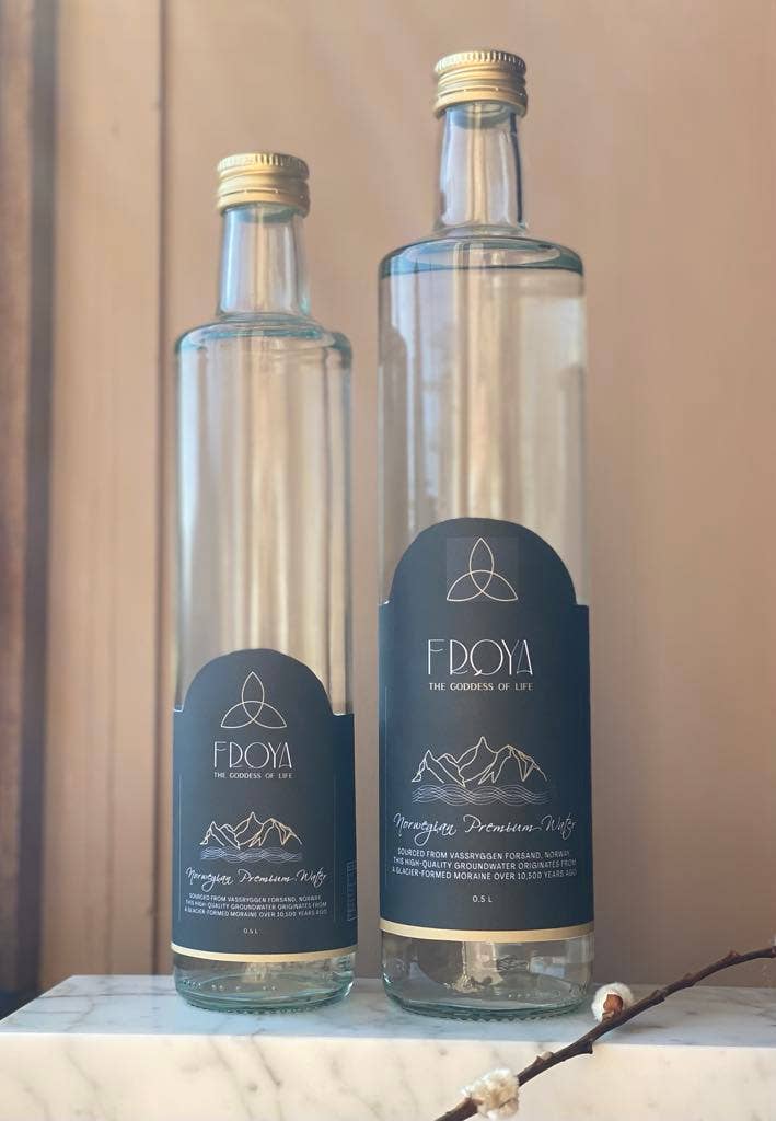 Frøya Water - Wholesale Still Water - Frøya Water, Norwegian quality water, glass bottles2