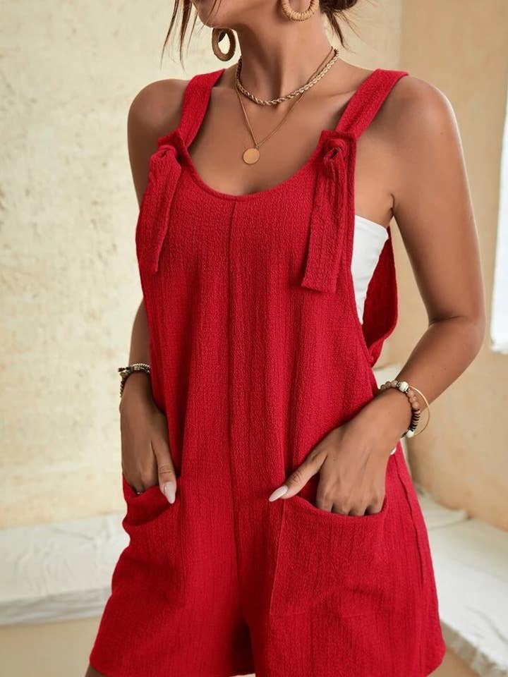 NINEXIS - Wholesale Romper - Women's - CWSJS1000_SUMMER CASUAL SUSPENDERS ROMPERS SHORT0