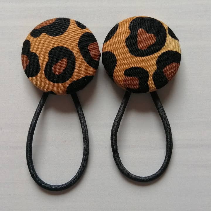 Elastici per capelli con stampa leopardata, accessori per capelli per la vendita all'ingrosso da parte di Hannah and me