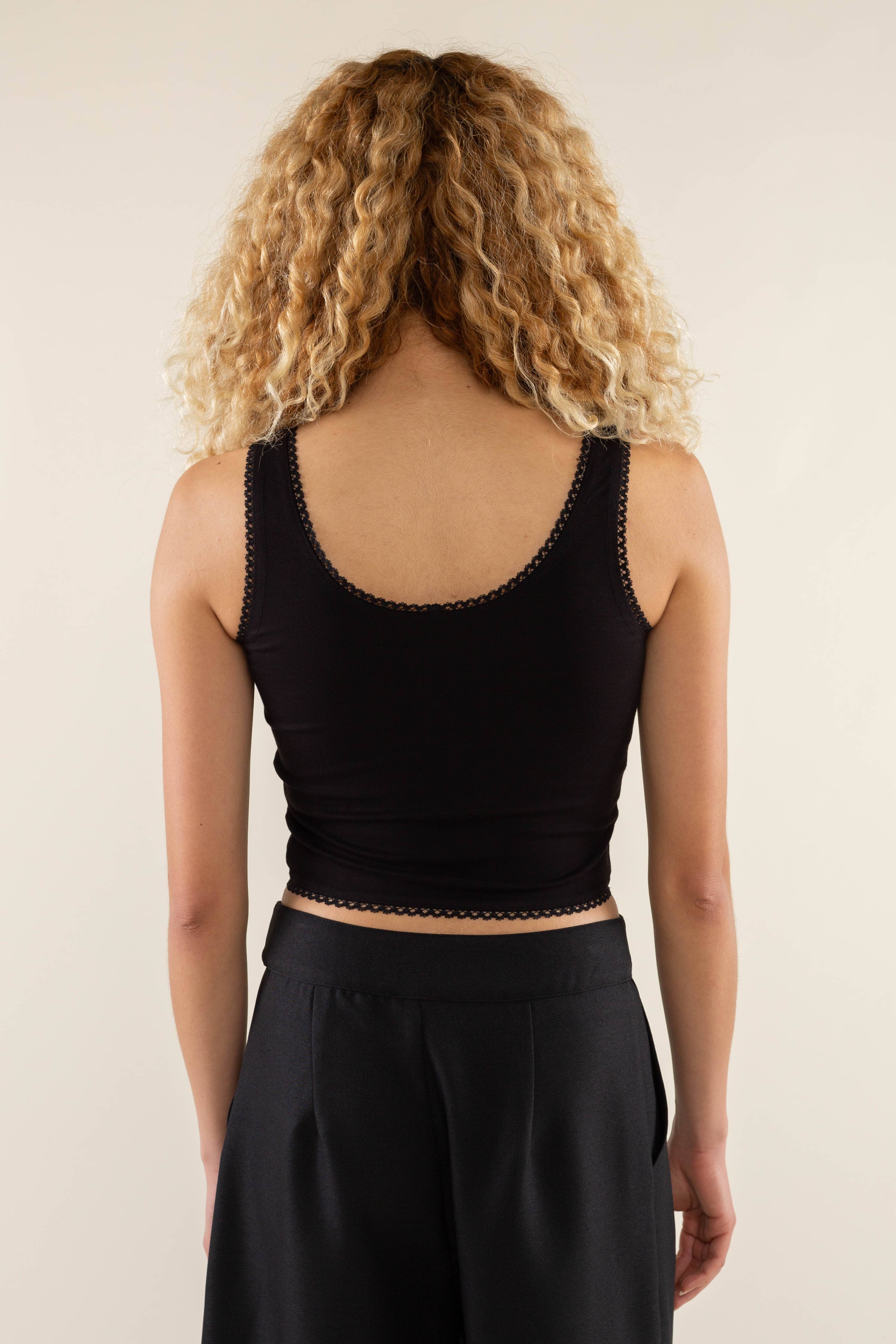 NLT – Tops – Mulher por atacado – Tanque de Colheita de Papoula | Aguarnição de Vieira1