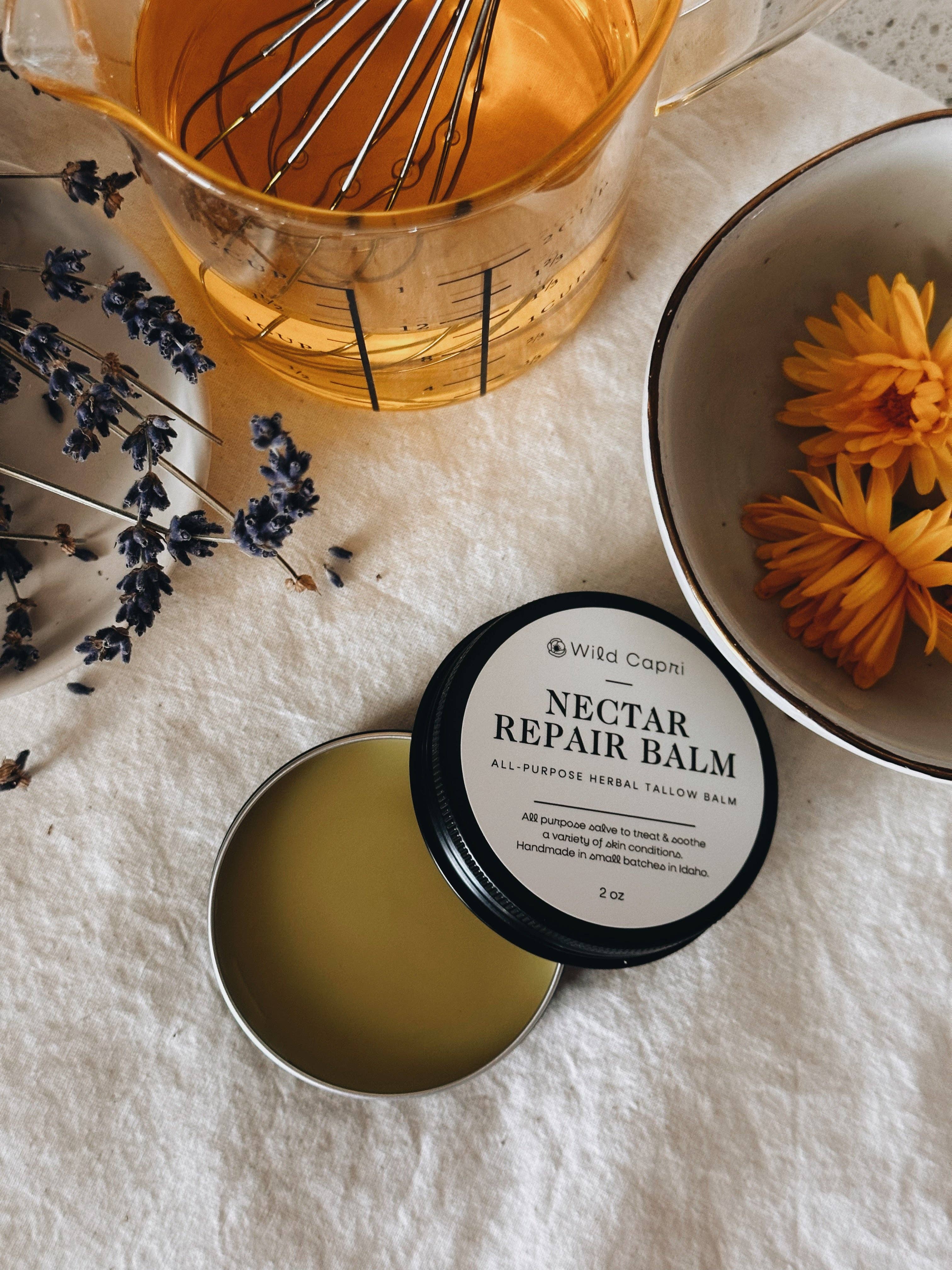 Wild Capri – Salva/bálsamo/creme para sarar por atacado – Bálsamo de Sebo Reparador de Néctar2