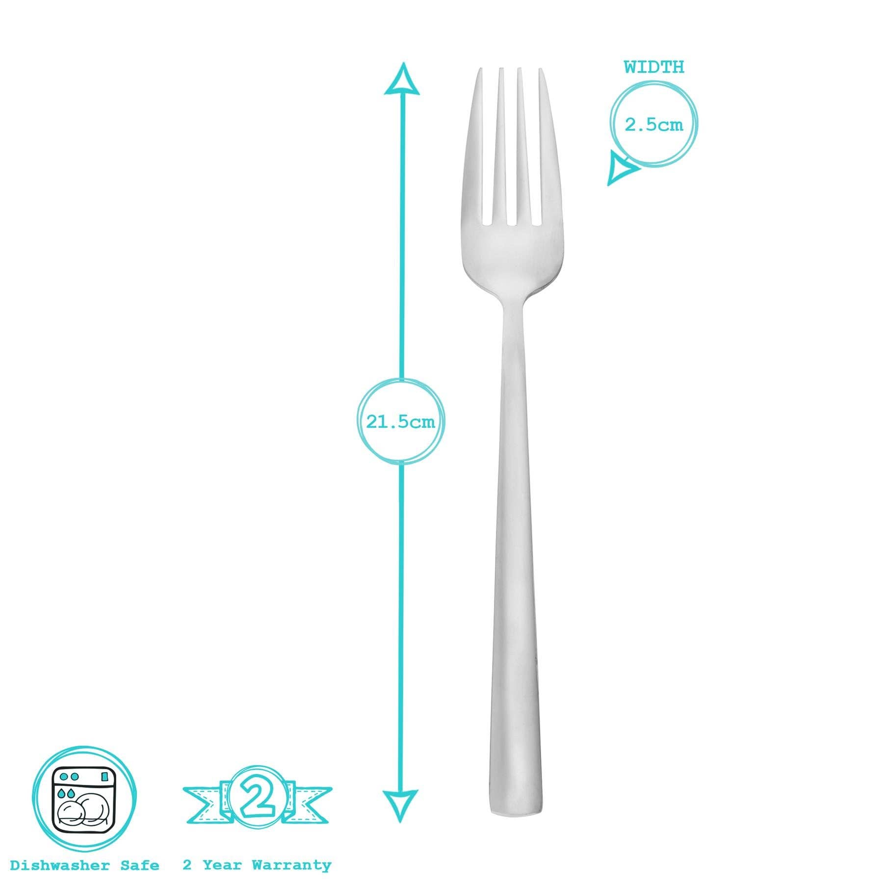 Rinkit Ltd - Wholesale Table Fork - 21.5cm Tondo Stainless Steel Dinner Fork - By Argon Tableware5