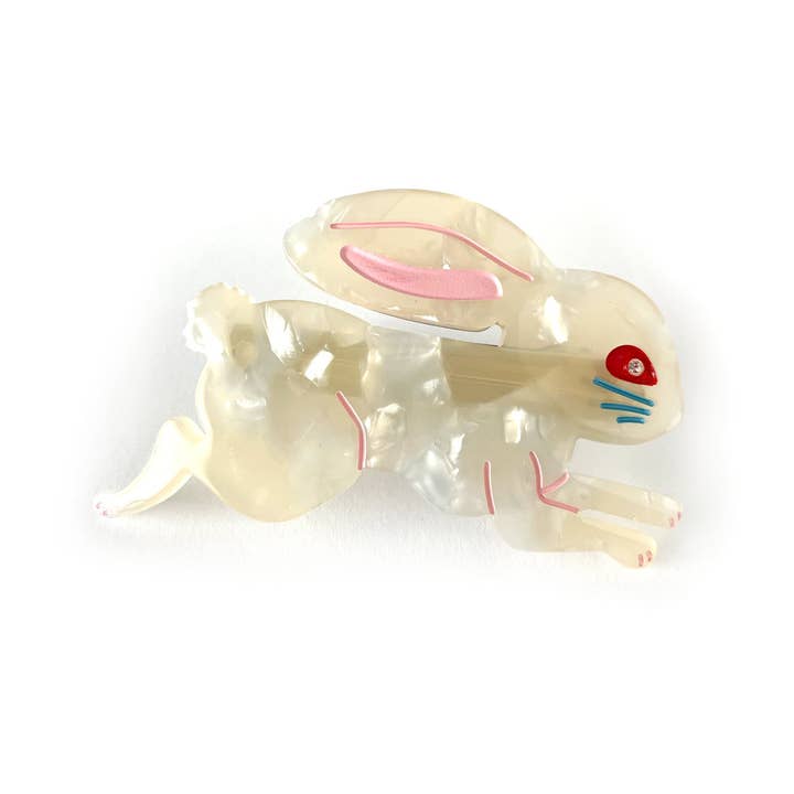 Bunny Yellow Hair Barrette for wholesale by Centinelle