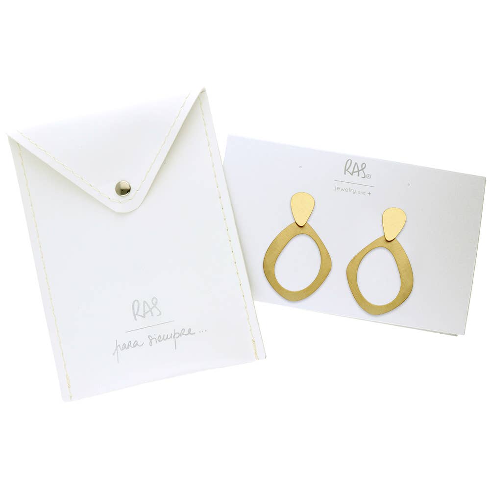 RAS - Wholesale Dangle Earrings - Too Much Gold Plated Medium Pendants1