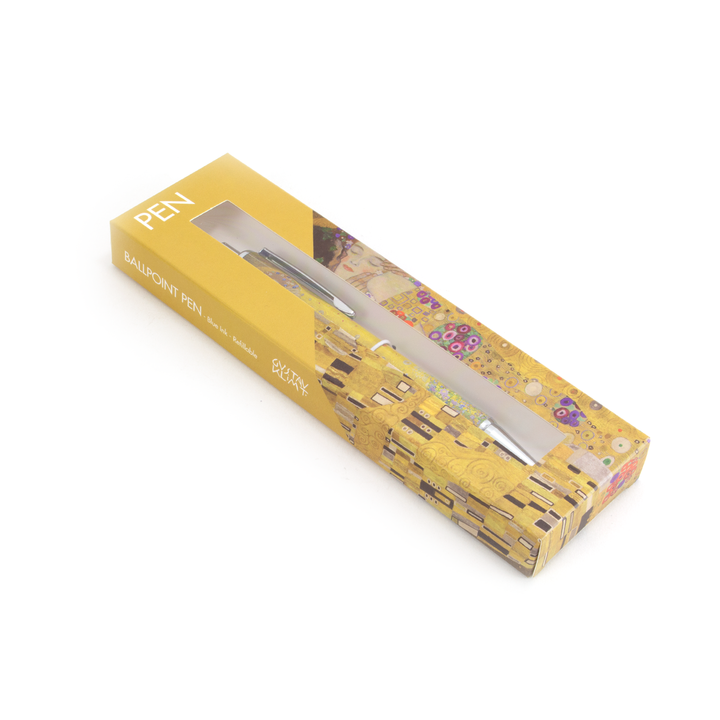 MUSEUM WEBSHOP - Vente Stylos - Stylo-bille rechargeable en boîte, Gustav Klimt, Le Baiser3