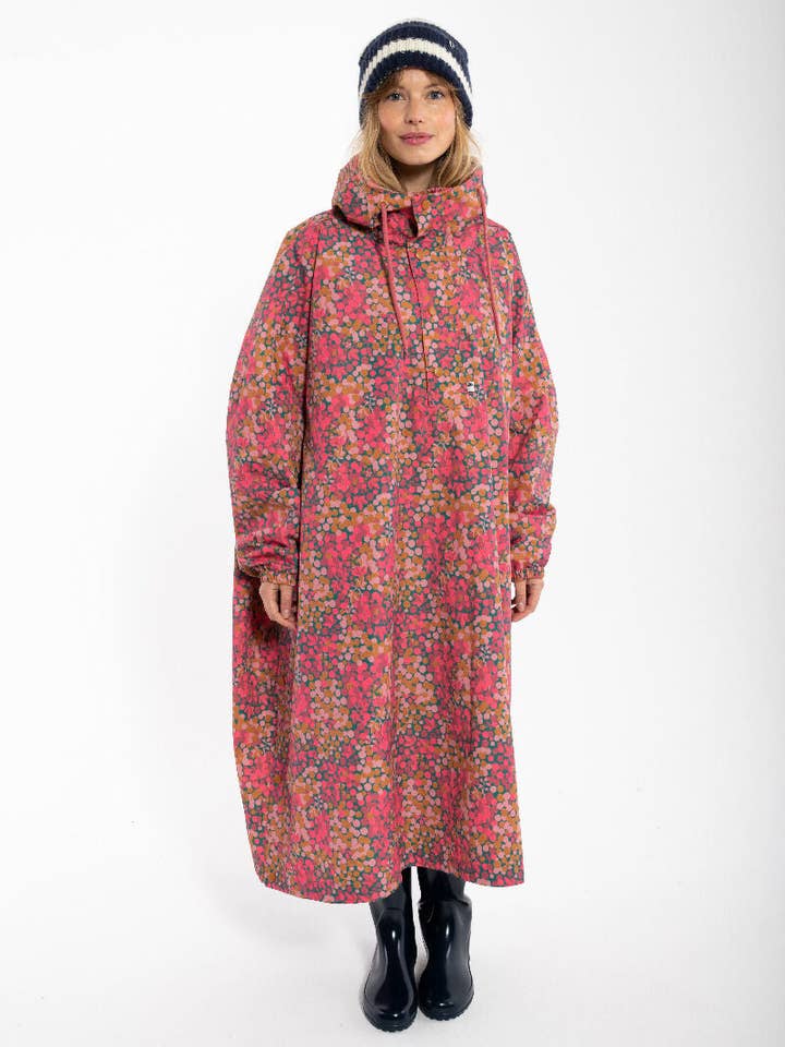 Danefae København - Wholesale Poncho - Women's - Danedream Drops Rain Poncho Berrygood Pink