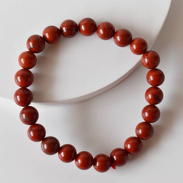 Soothing Crystals - Wholesale Beaded Bracelet - Healing Bracelet | Red Jasper | Gemstone Bracelet