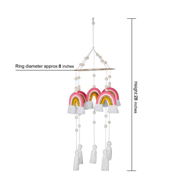 Sparkle Being - Wholesale Baby mobile - Handmade Rainbow Hanging Baby Crib Mobile For Nursery Room2