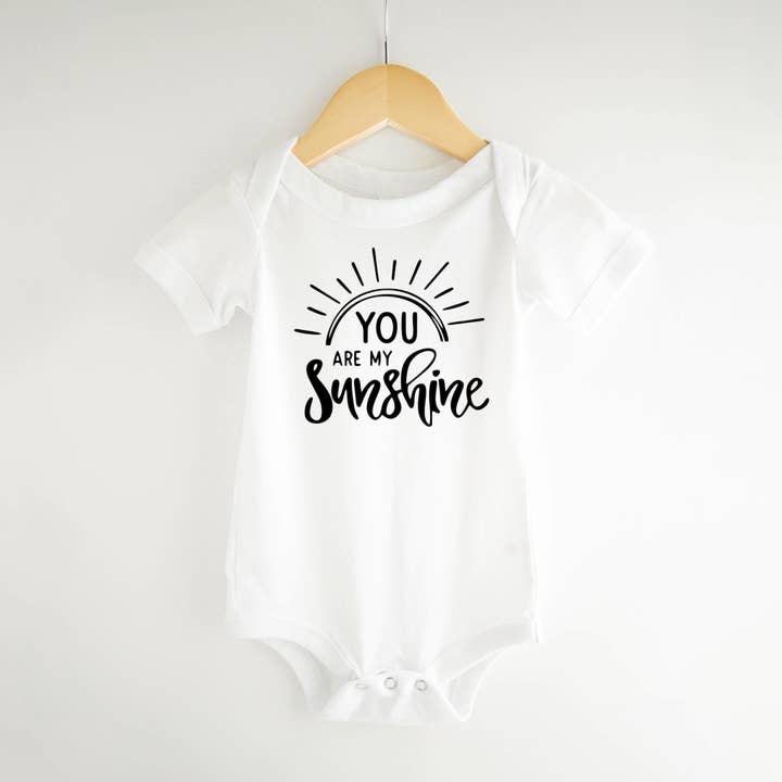Your Are My Sunshine Baby Bodysuit, toddler tshirt for wholesale by Tiny toes Baby Co